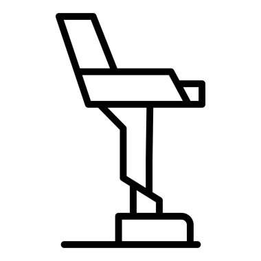 Dış iskelet robot ikon ana hatları vektörü. Yapay kıyafet.