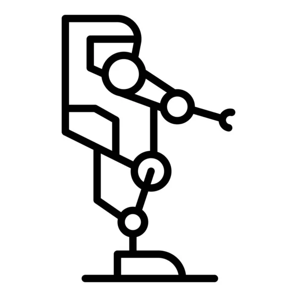 Jogo robô ícone contorno vetor. Fato de exoesqueleto —  Vetores de Stock