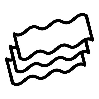 Sos lazanya ikonu ana hatlı vektör. Lazanya makarna.