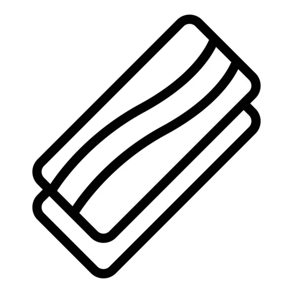 Macarrones lasaña icono contorno vector. Pastas de lasaña — Archivo Imágenes Vectoriales