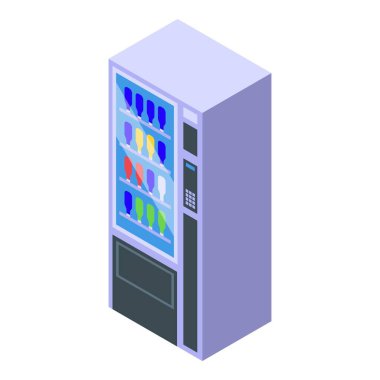 Makine ikonu izometrik vektörünü iç. Su kokteyli