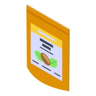 Baobab fındığı ikon izometrik vektörü. Afrika ağacı