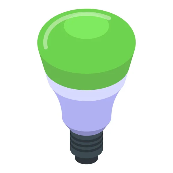 Grüne smartbulb Symbol isometrischen Vektor. Intelligente Glühbirne — Stockvektor