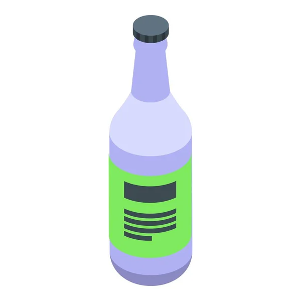 Water fles pictogram isometrische vector. Mineraaldrank — Stockvector