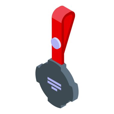 Akıllı iz sürücü ikonu izometrik vektörü. Dijital aygıt