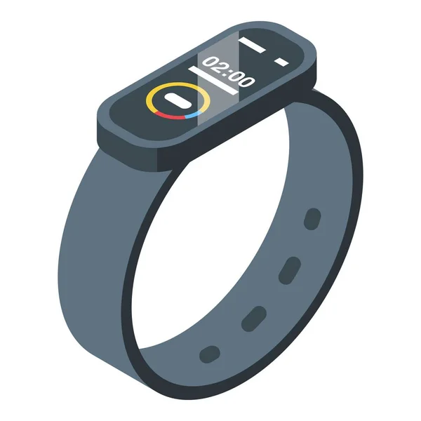 Pulsera de fitness icono vector isométrico. Inteligente digital — Vector de stock