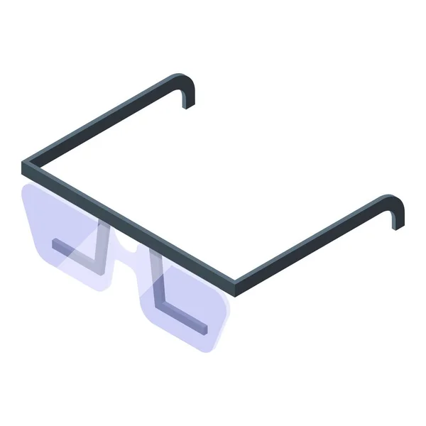 Icono de gafas inteligentes vector isométrico. Vidrio usable — Vector de stock