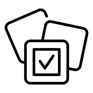 Meydan okuma simgesi dış hat vektörü yapmak için. Piktogram amacı