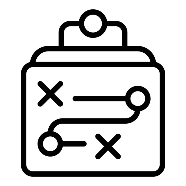 Affärsstrategi ikon skissera vektor. Framgångsplan — Stock vektor