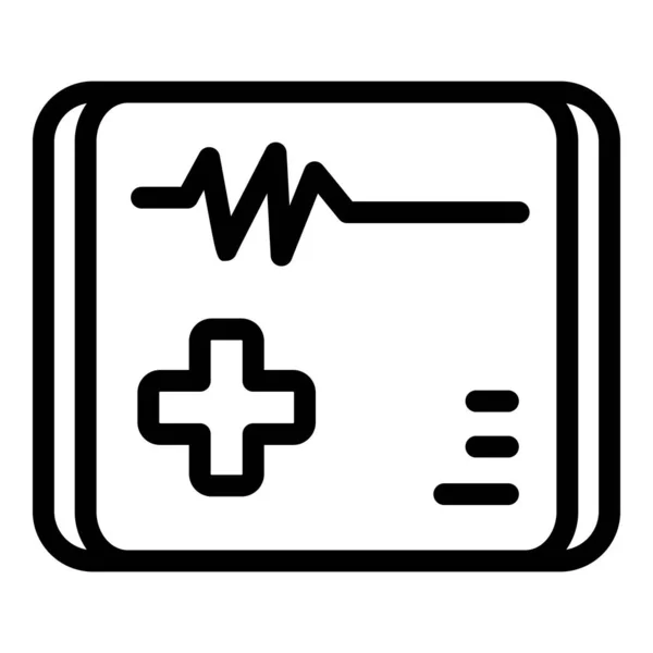 Medyczna ikona pomocy kardiologicznej wskazuje wektor. Puls serca — Wektor stockowy