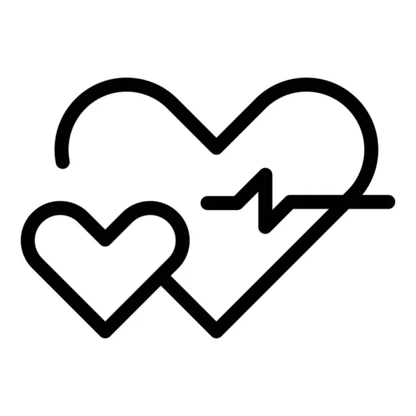 Aorta heart icon outline vector. Love grow — Stock Vector