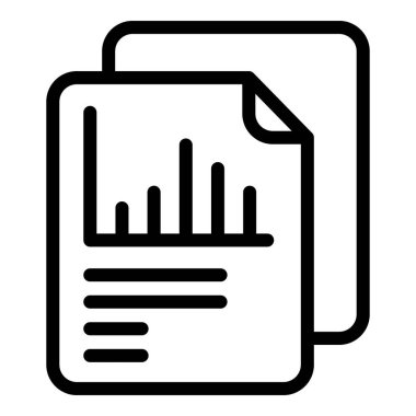 Kağıt grafik taslak vektörü. İş grafiği