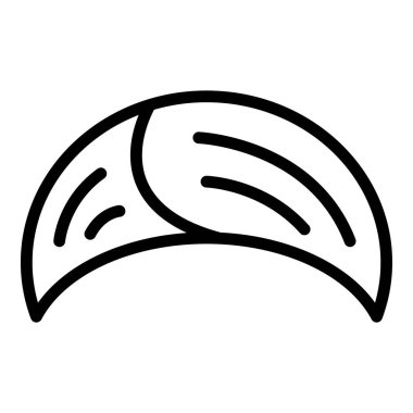 Türban simgesi ana hat vektörü. Hint Pagdi