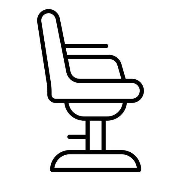 Ikona krzesła salon fryzjerski zarys wektor. Fryzjer fryzjer — Wektor stockowy