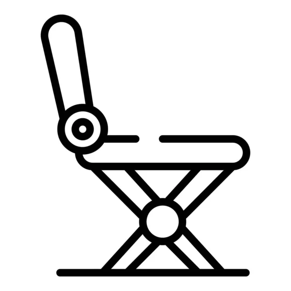 Niño silla de madera icono contorno vector. Silla de madera — Vector de stock