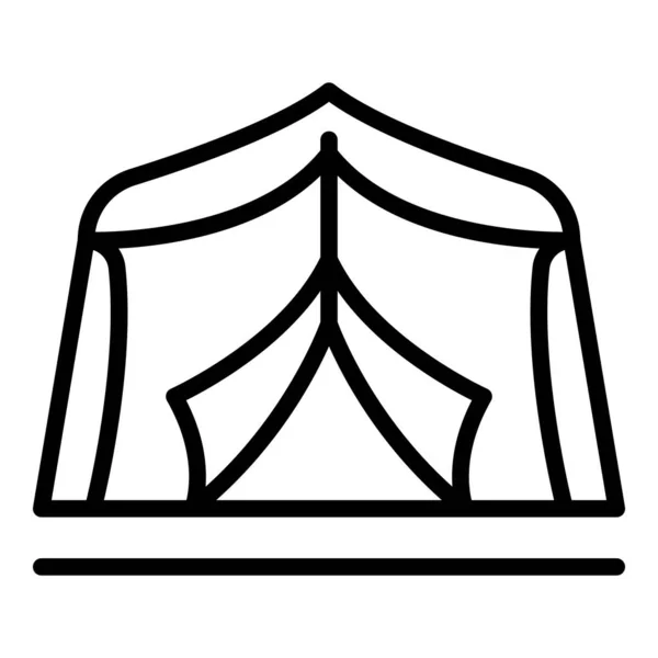 Kerti sátor ikon körvonalvektor. Pavilon-sátor — Stock Vector