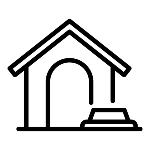 Animal dog house icon outline vector. Pet doghouse — Stock Vector