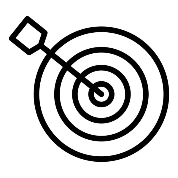 Bogenschießbrett Ziel Icon Outline Vektor. Zielscheibe Dart — Stockvektor