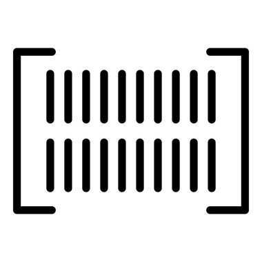 QR kod simgesi ana hatlarını tara. Akıllı telefon hücresi