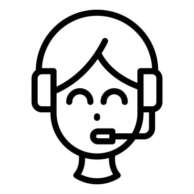 Rota hoparlörü dış hat vektörü. Konferans öğretmeni