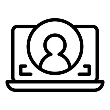 Çevrimiçi rota hoparlörü ana hatları vektörü. Eğitim eğitimi