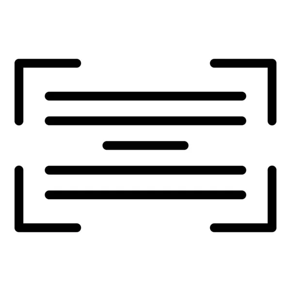 Image code-barres icône contour vecteur. Code Qr — Image vectorielle