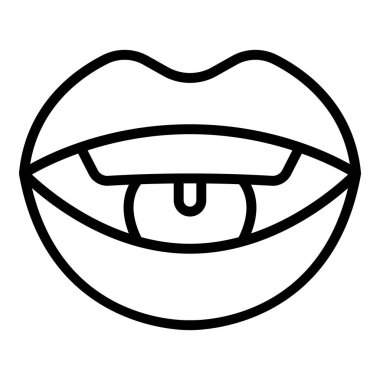 Eğitim eklem simgesi ana hatları vektörü. Konuşma terapisi