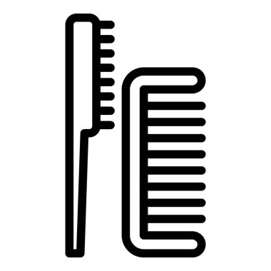 Saç fırçaları ikon ana hatlarını belirler. Tarak saç fırçası