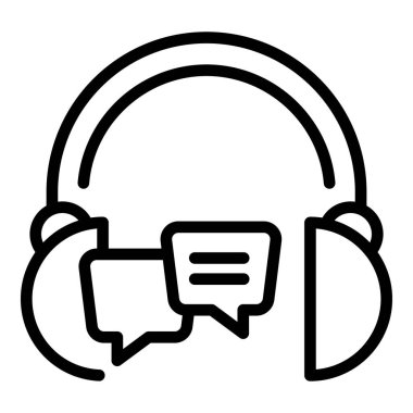 Telefon satış ikonu ana hatları vektörü. Müşteri merkezi