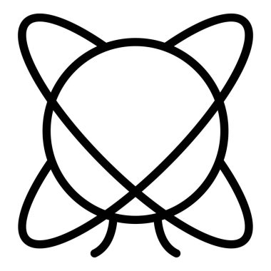 Baş dönmesi endişe ikonu ana hatları vektörü. Stres baş dönmesi