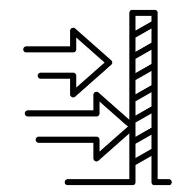 Halka açık konum simgesi ana hatları vektöründen kaçının. Sosyal uzaklık