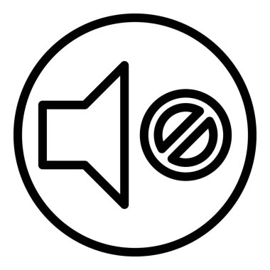 Ses simgesi dış hat vektörü yok. Sesi sessize al