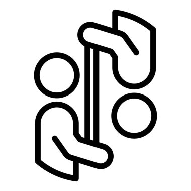 Sosyal kısıtlamalar ana hatlar vektörü. İnsanlar arasında mesafe