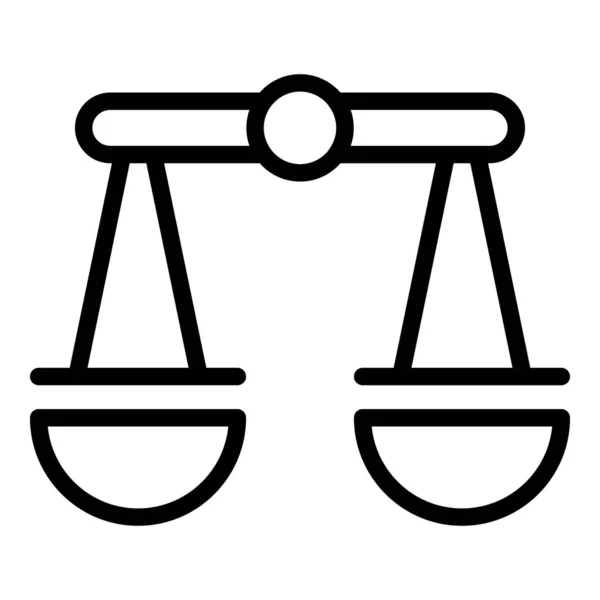 Achtung Balance-Symbol Umrissvektor. Geisteskonzentration — Stockvektor