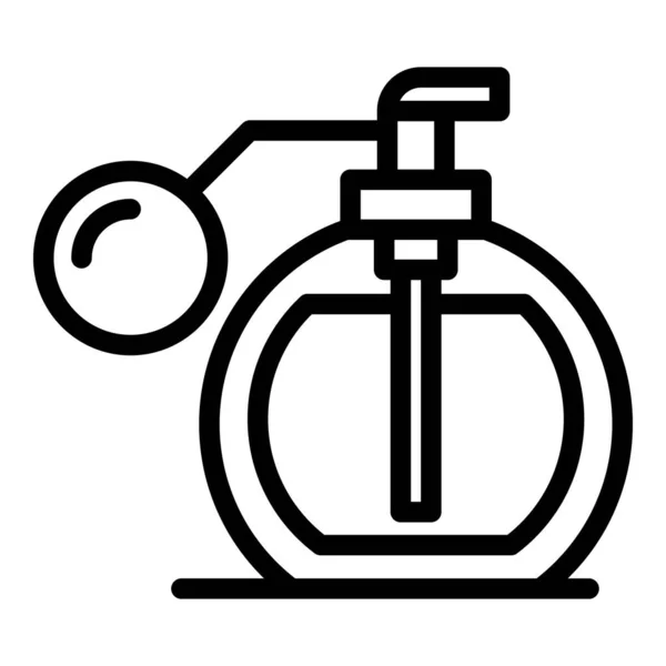 Perfume bottle icon outline vector. Parfum spray — Stock Vector