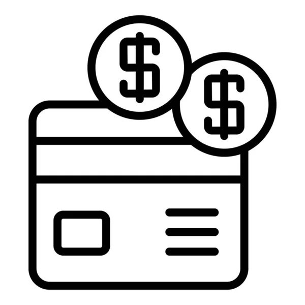 Leveringsgeld pictogram overzicht vector. Contante betaling — Stockvector