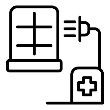 Kimyasal dezenfeksiyon ikonu ana hat vektörü. Sprey dezenfekte