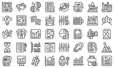 İş eğilimi simgeleri ana hatları belirler. Web sitesi