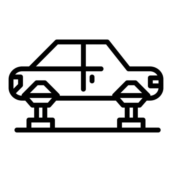 Auto productie pictogram schets vector. Fabrieksrobot — Stockvector