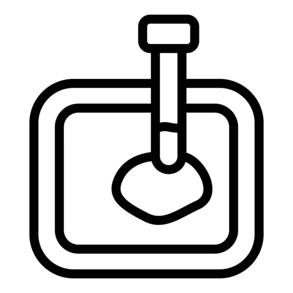 Vetor de contorno do ícone de teste do obstetra. Exame de gravidez —  Vetores de Stock