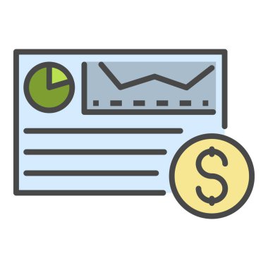 Para nakit grafiği renk ana hatları vektörü