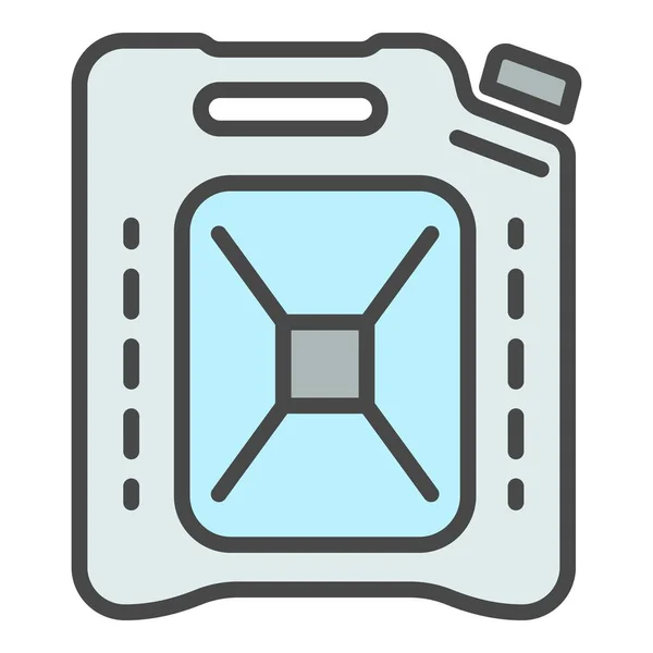 Plastikowy kanister ikona kolor zarys wektor — Wektor stockowy