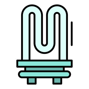 Kazan simgesi renk ana hatları vektöründen bronzlaş