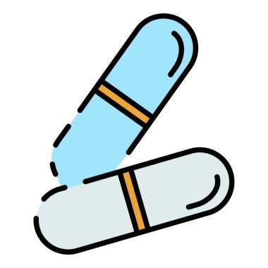 Bal hapı ikonu renk ana hatları vektörü