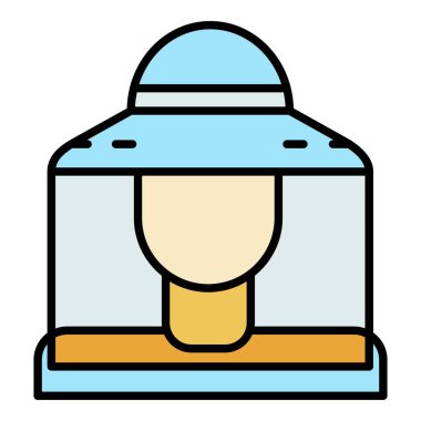 Arı Bekçisi simgesi renk ana hatları vektörü