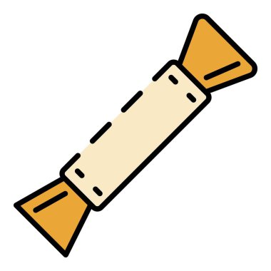 Bal bonbon simgesi renk ana hatları vektörü