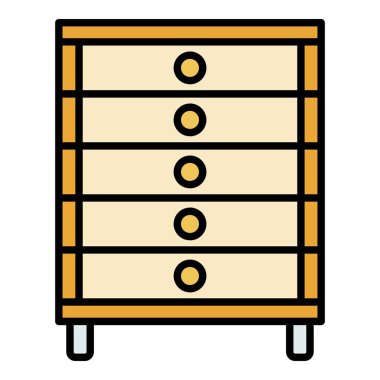 Çiftlik arısı kovan simgesi renk ana hatları vektörü