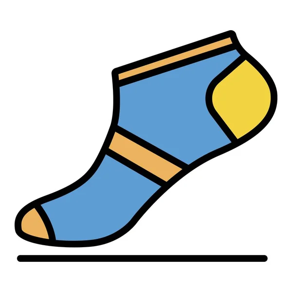 Summer sock icon color outline vector — Stock Vector