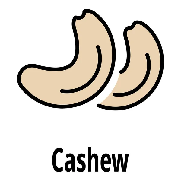 Διάνυσμα περιγράμματος εικονιδίων Cashew — Διανυσματικό Αρχείο