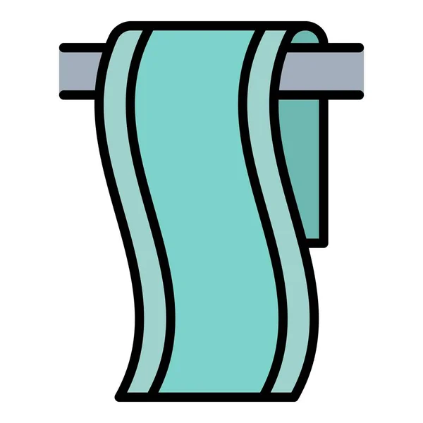 Vektor barvy ikony kuchyňského ručníku — Stockový vektor